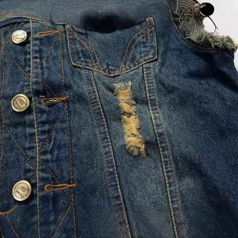 Outrider Biker Denim Vest