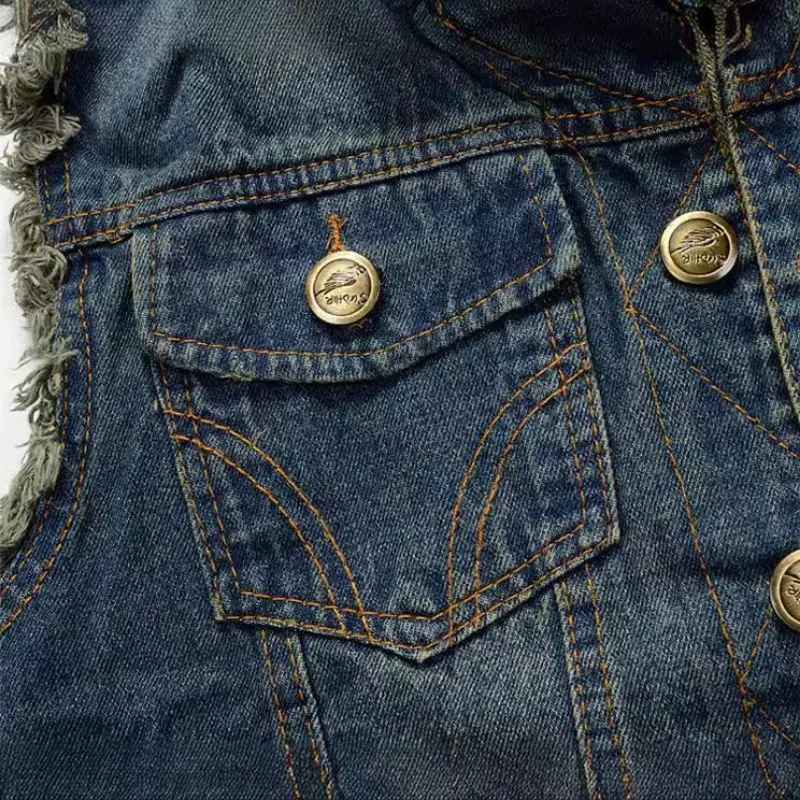 Outrider Biker Denim Vest