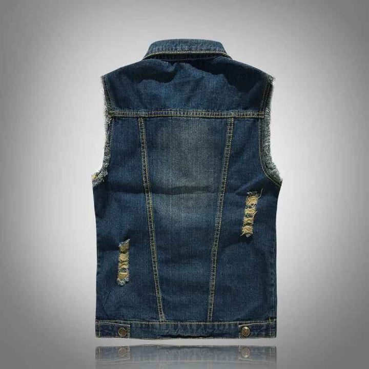 Outrider Biker Denim Vest