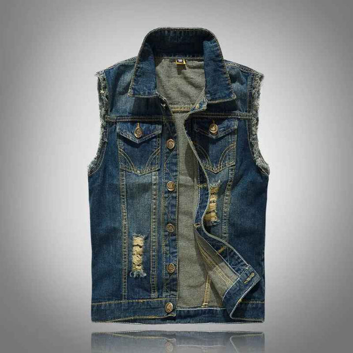 Outrider Biker Denim Vest