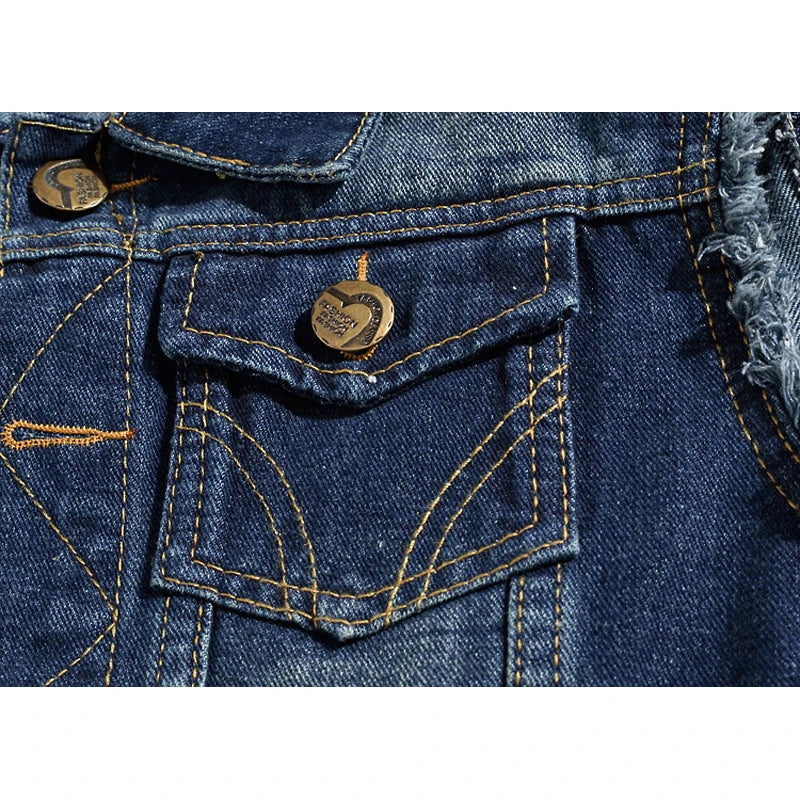 Outrider Biker Denim Vest