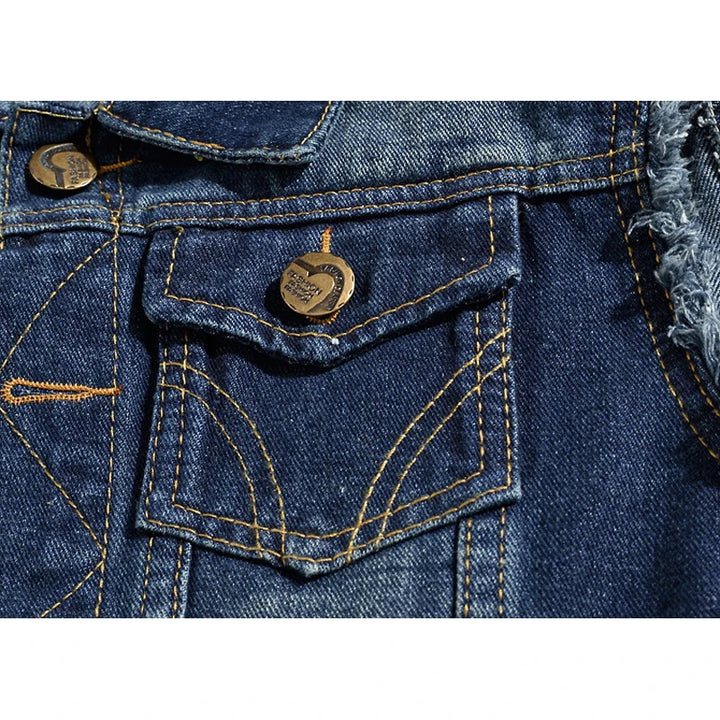 Outrider Biker Denim Vest
