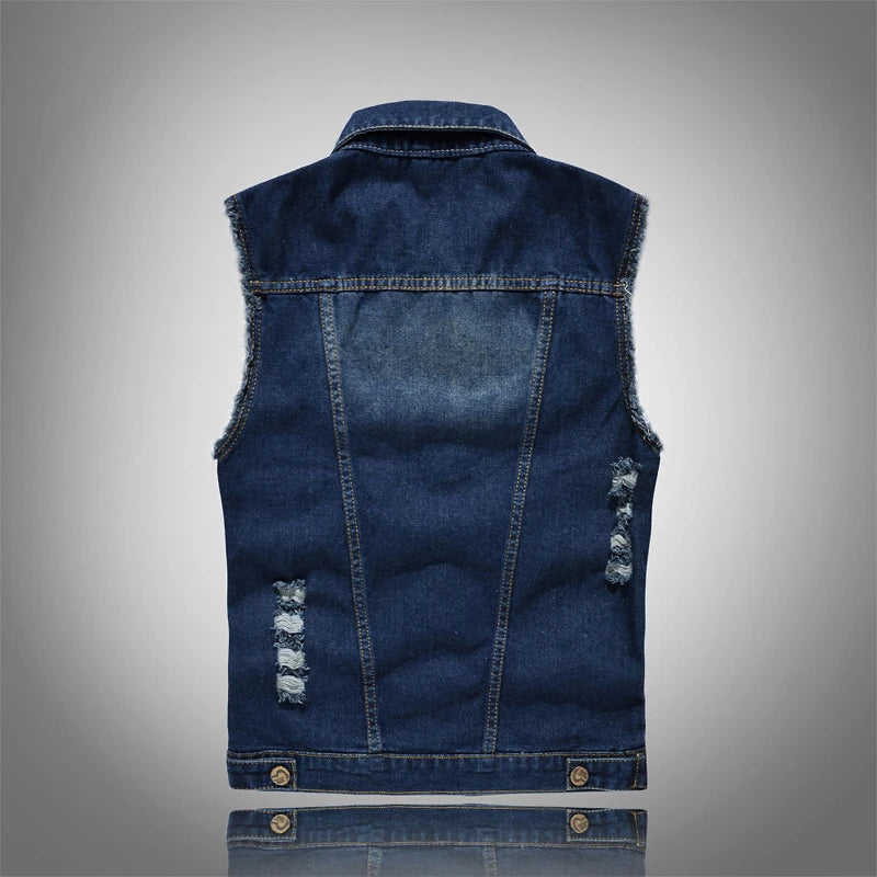 Outrider Biker Denim Vest