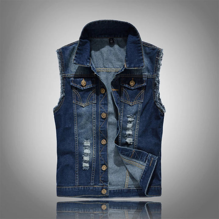 Outrider Biker Denim Vest