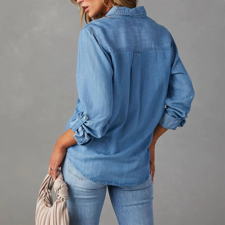 Maybelle Chambray Button-Up Shirt