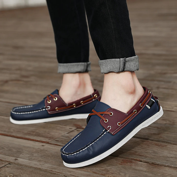 Renford Contrast Stitch Loafers