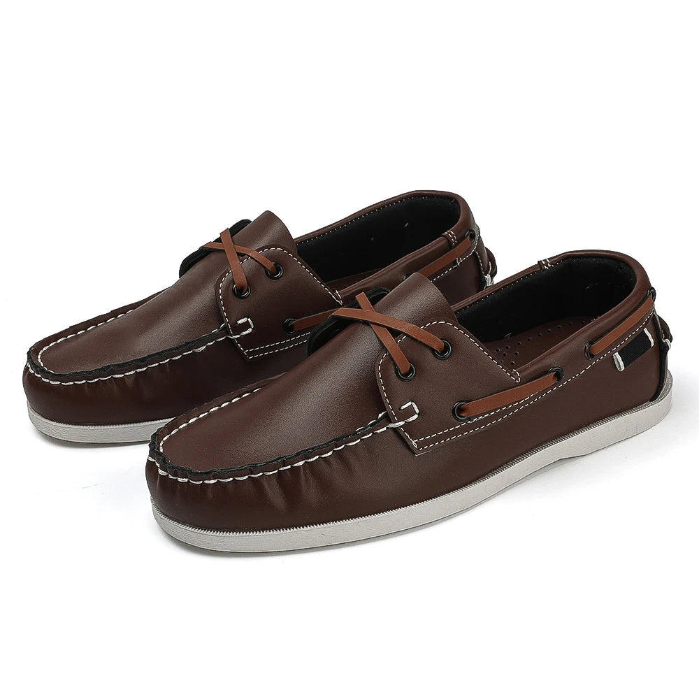 Renford Contrast Stitch Loafers
