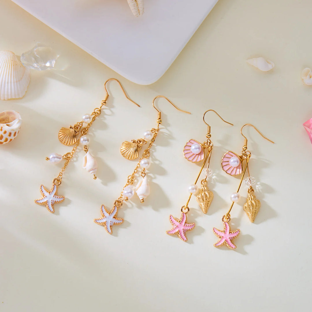Coralia Charm Hook Earrings