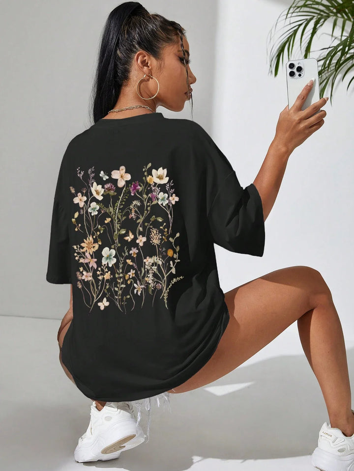 Bloomveil Floral Cotton Tee