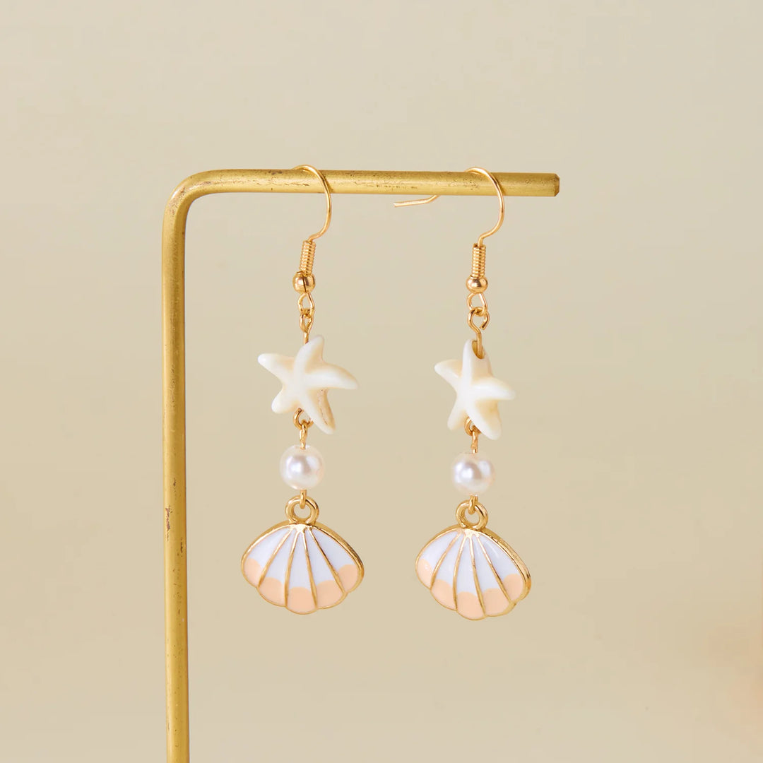 Coralia Charm Hook Earrings