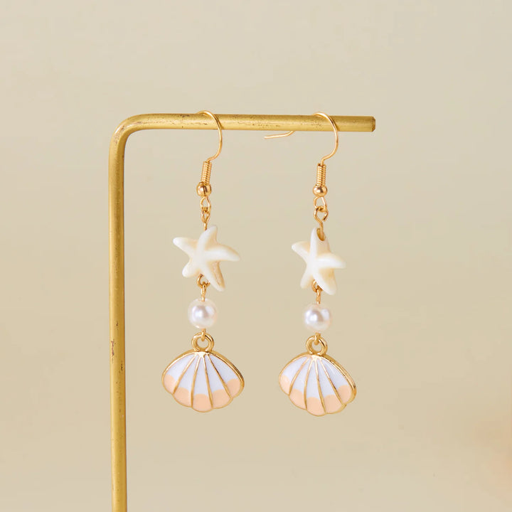 Coralia Charm Hook Earrings