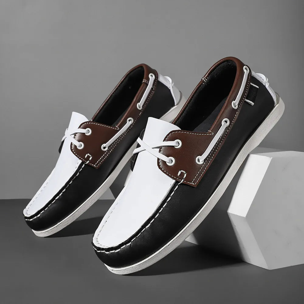 Renford Contrast Stitch Loafers