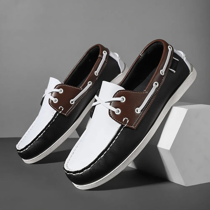 Renford Contrast Stitch Loafers
