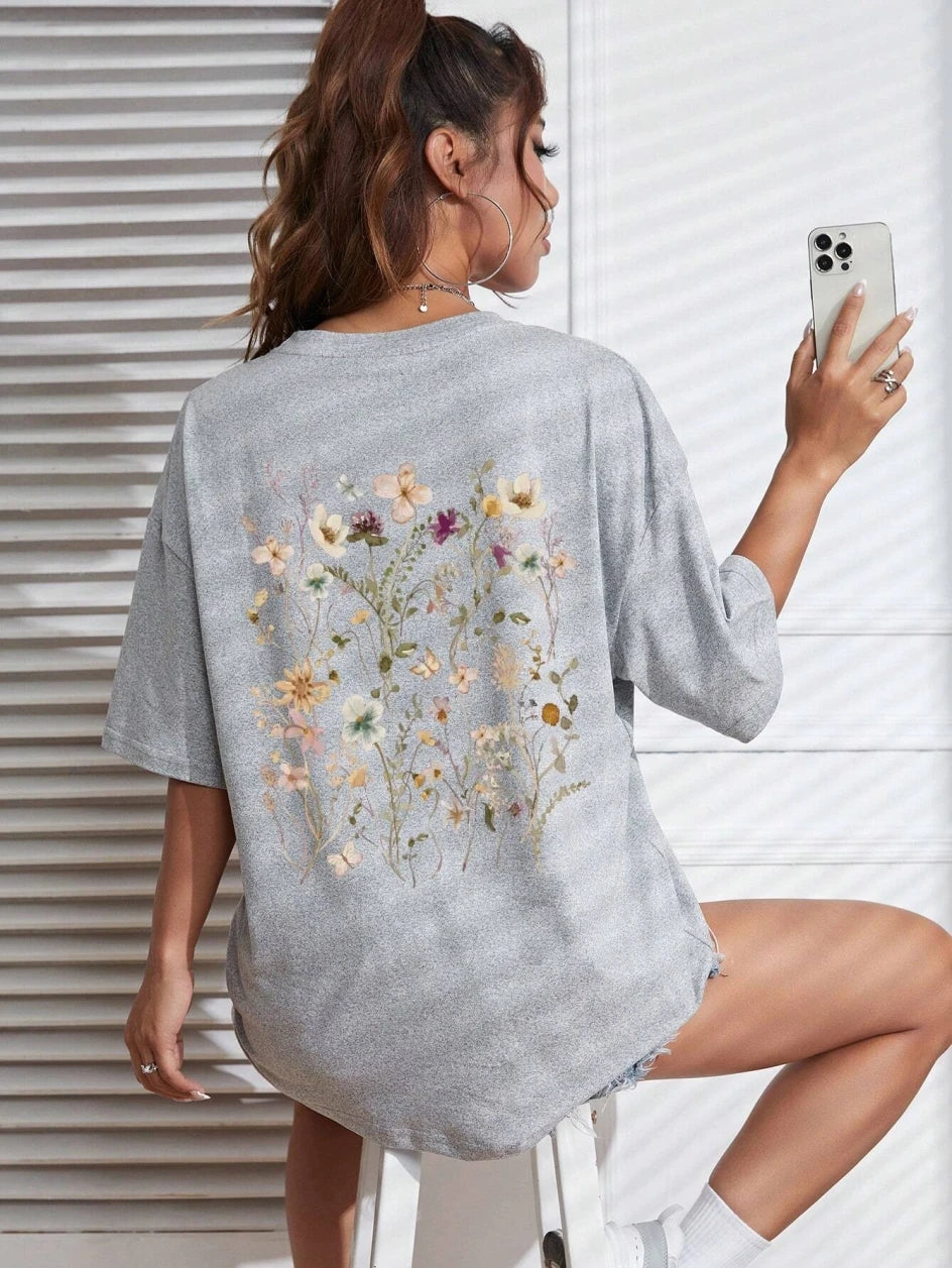 Bloomveil Floral Cotton Tee