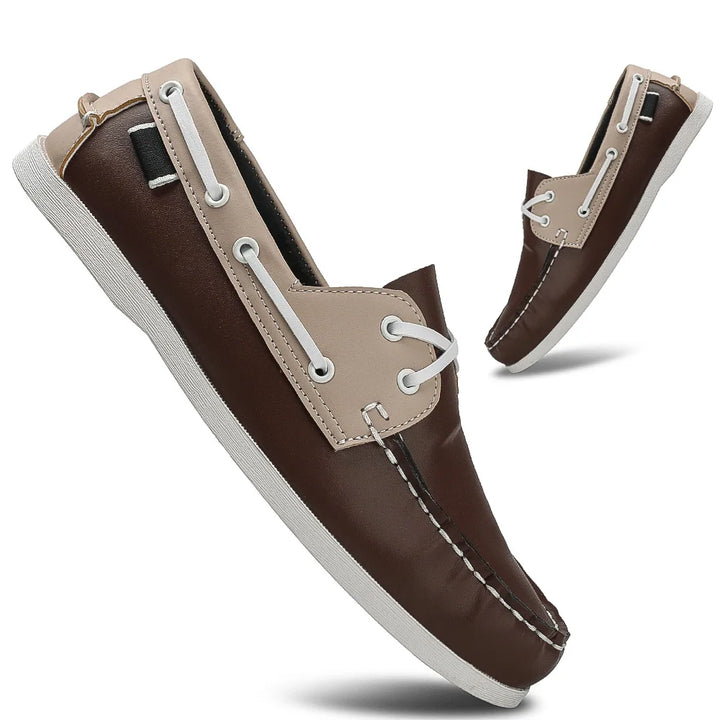 Renford Contrast Stitch Loafers