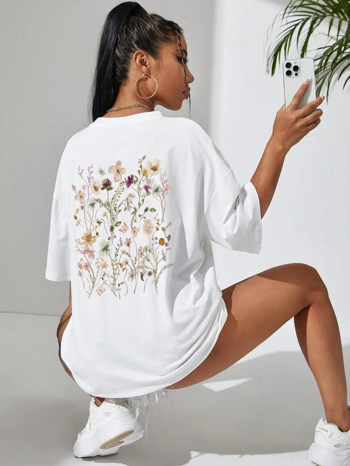 Bloomveil Floral Cotton Tee