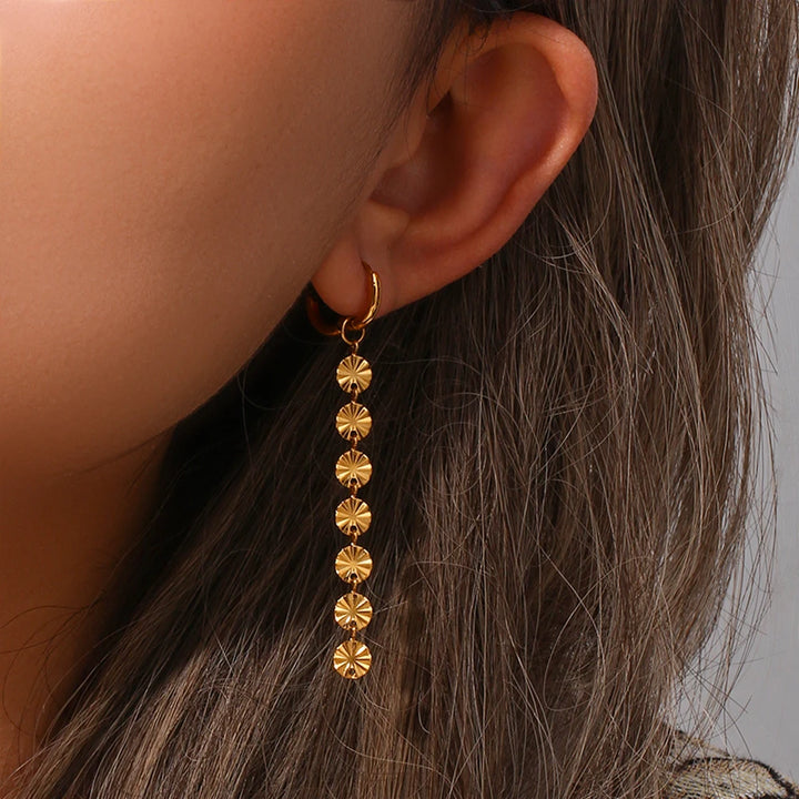 Fiora Long Tassel Earrings