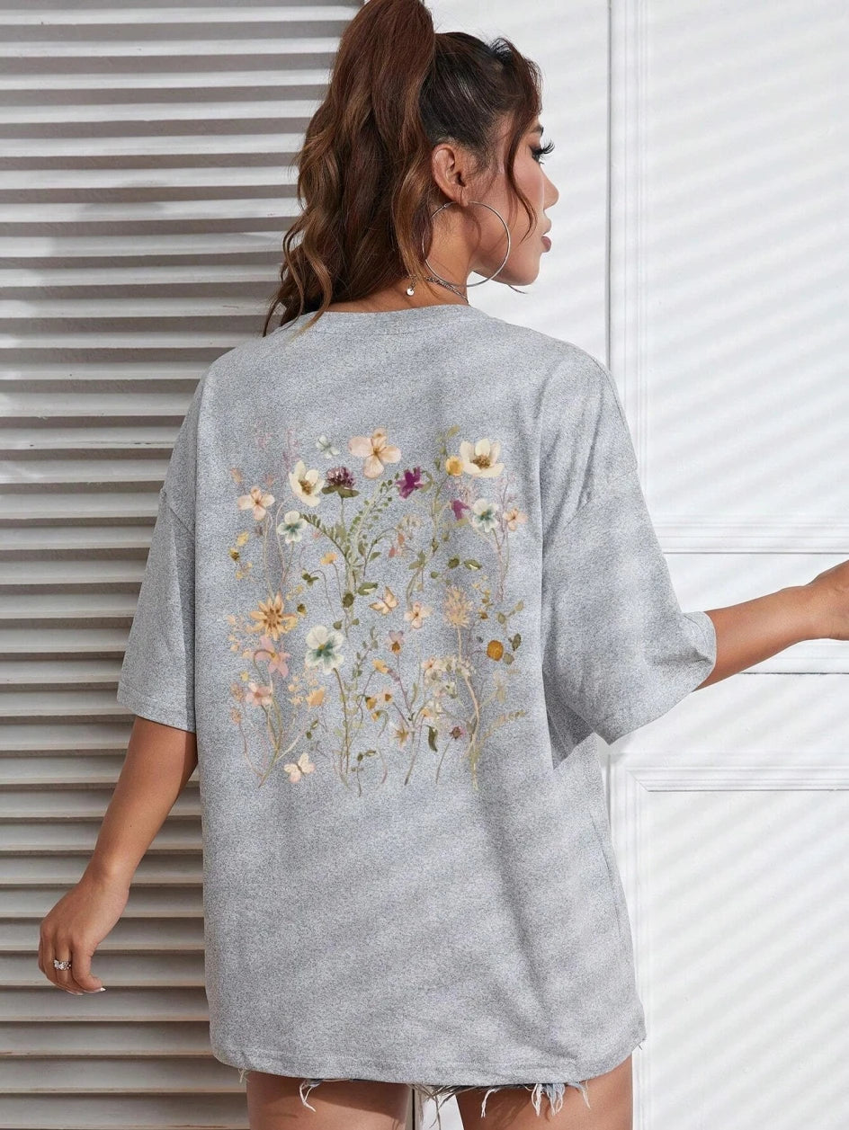 Bloomveil Floral Cotton Tee