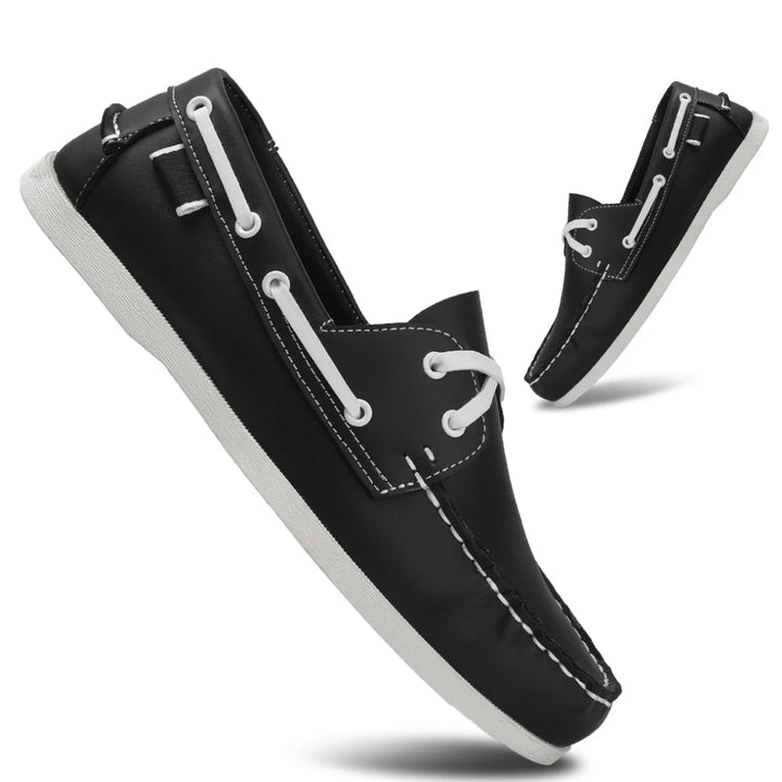 Renford Contrast Stitch Loafers