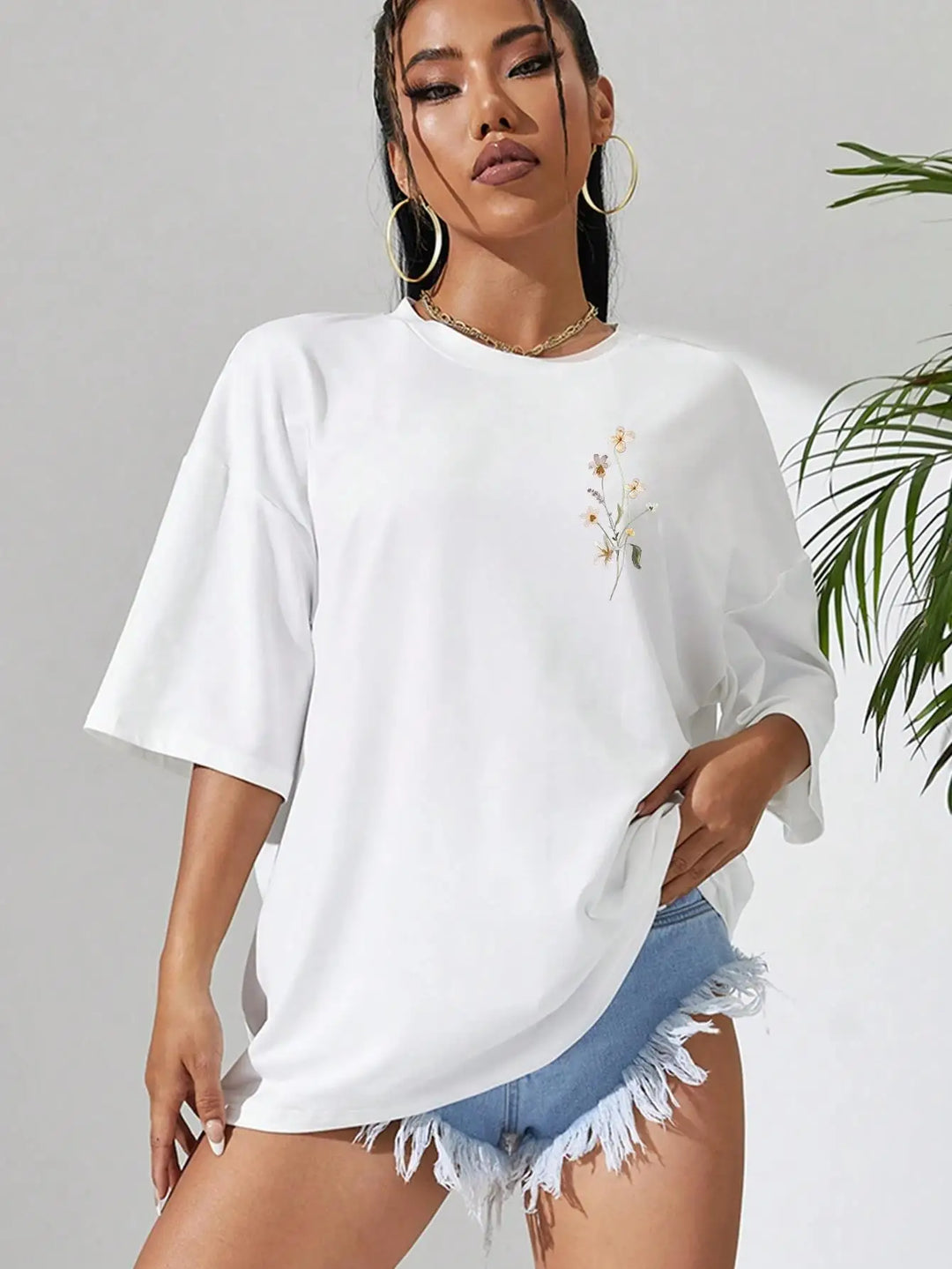 Bloomveil Floral Cotton Tee