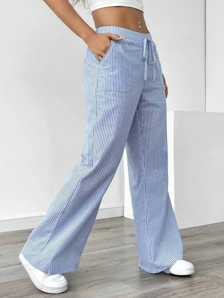 Haze Mode Striped Trousers