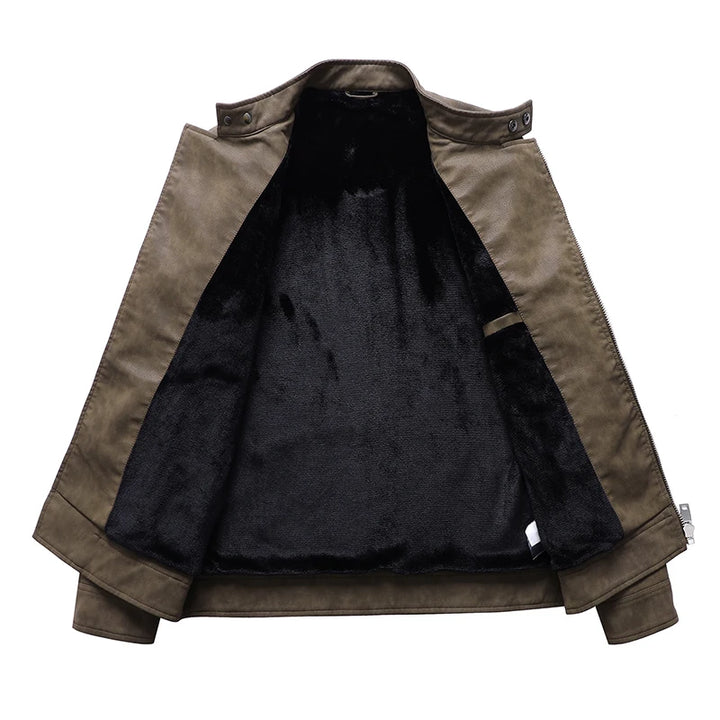 Marschal Fleece Leather Jacket