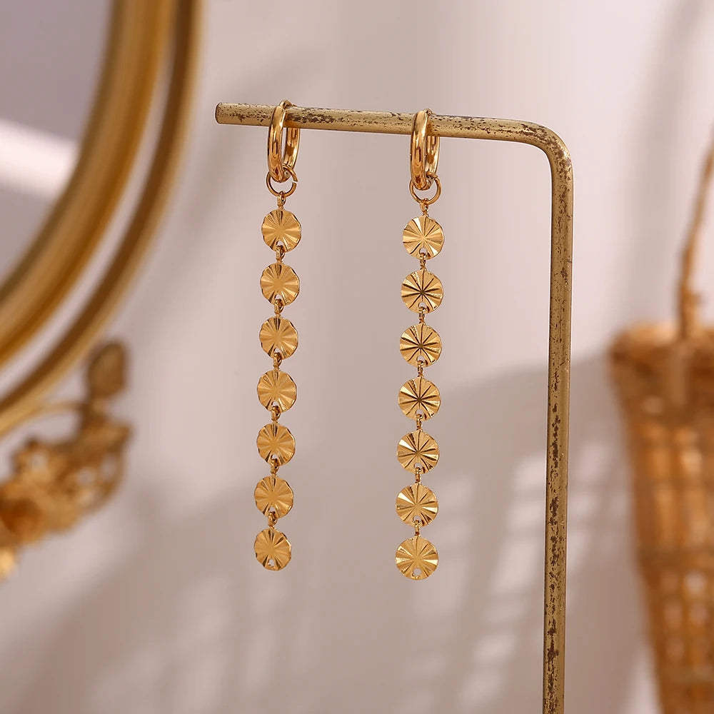 Fiora Long Tassel Earrings