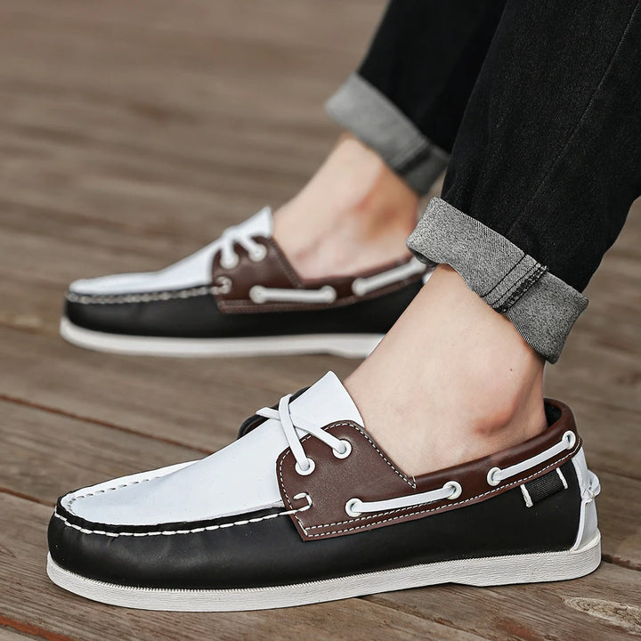 Renford Contrast Stitch Loafers