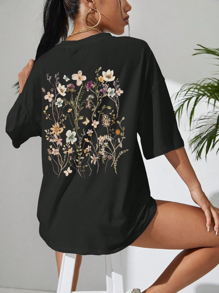 Bloomveil Floral Cotton Tee