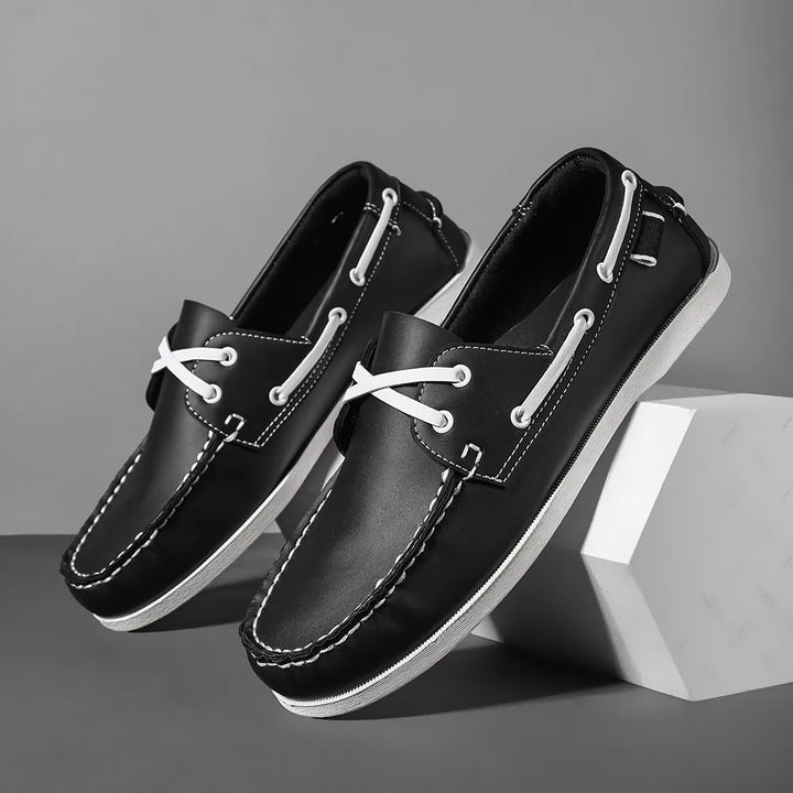 Renford Contrast Stitch Loafers