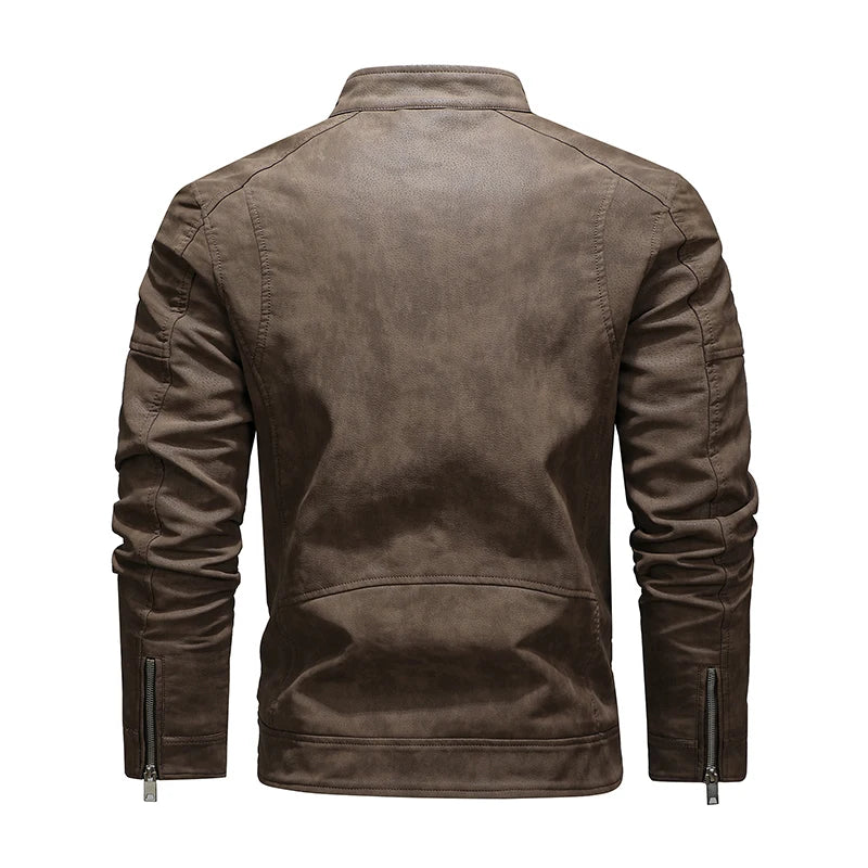 Marschal Fleece Leather Jacket
