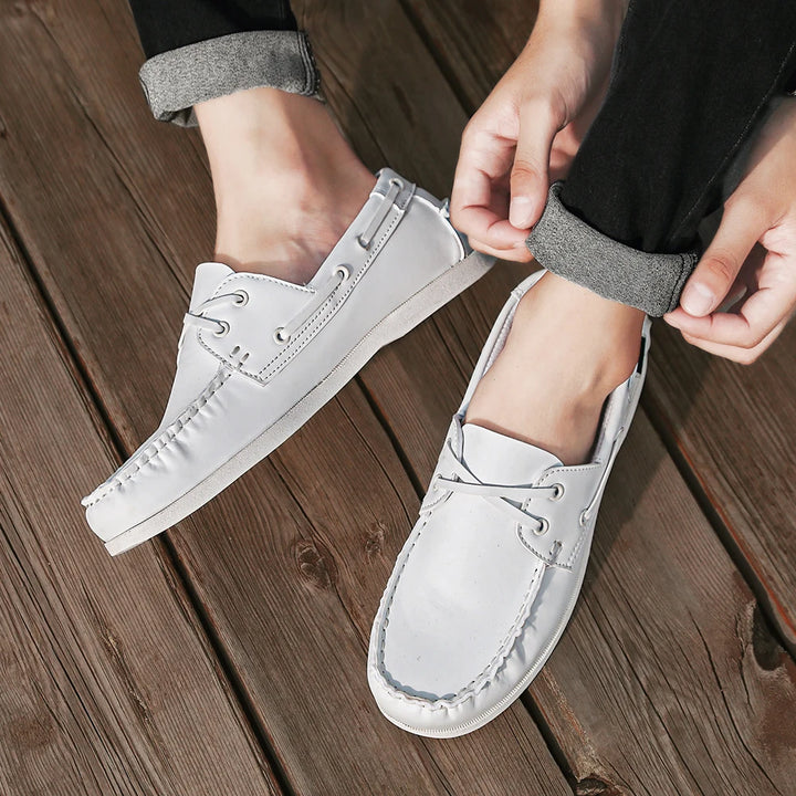 Renford Contrast Stitch Loafers
