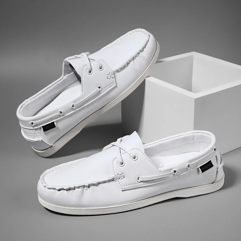 Renford Contrast Stitch Loafers