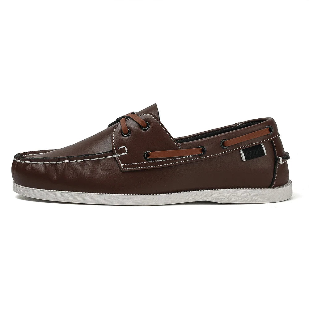 Renford Contrast Stitch Loafers