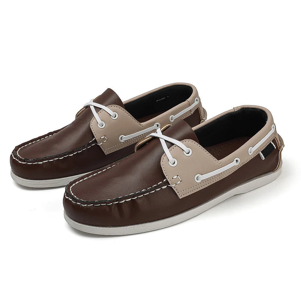 Renford Contrast Stitch Loafers