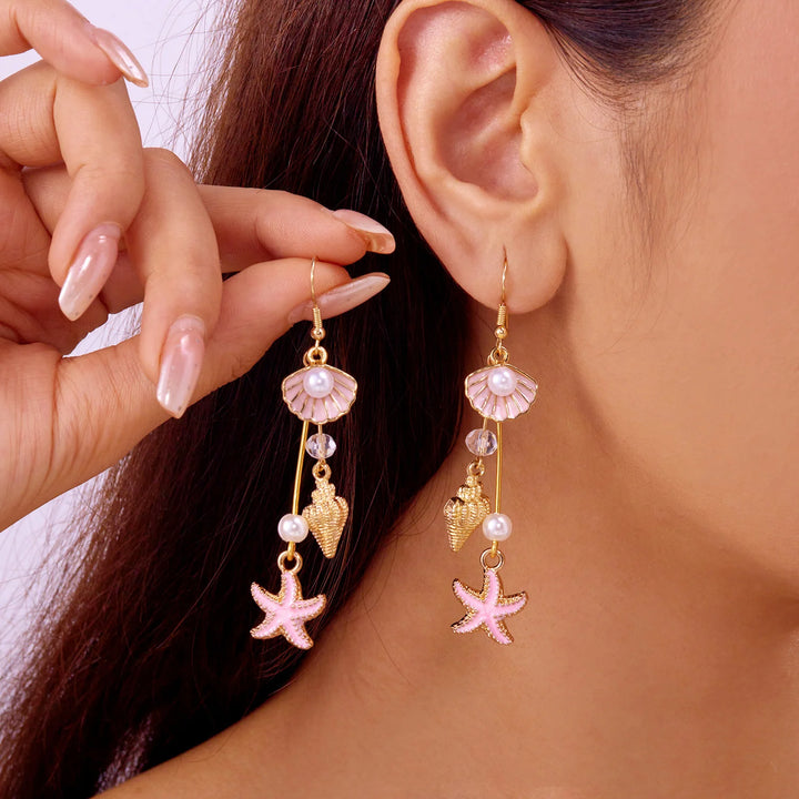 Coralia Charm Hook Earrings
