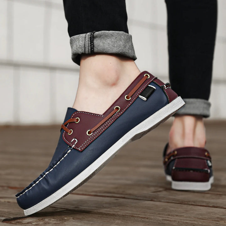 Renford Contrast Stitch Loafers
