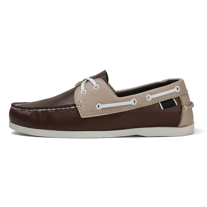 Renford Contrast Stitch Loafers