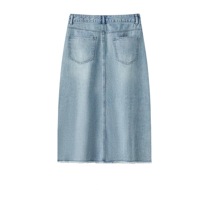 Wild Dove Cotton Denim Skirt