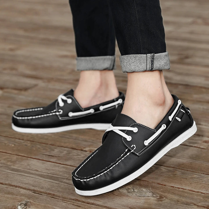 Renford Contrast Stitch Loafers