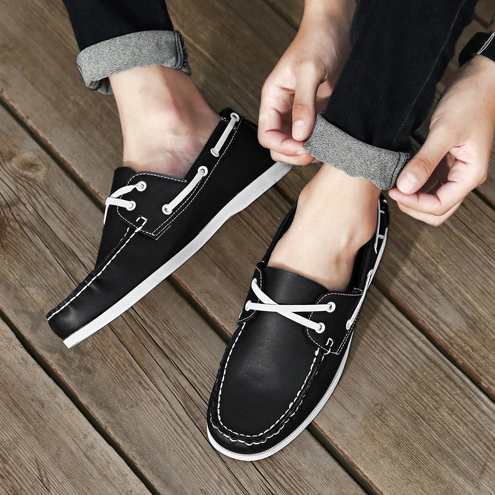 Renford Contrast Stitch Loafers