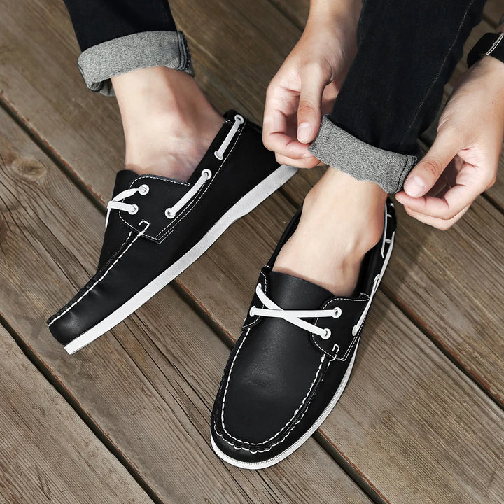 Renford Contrast Stitch Loafers