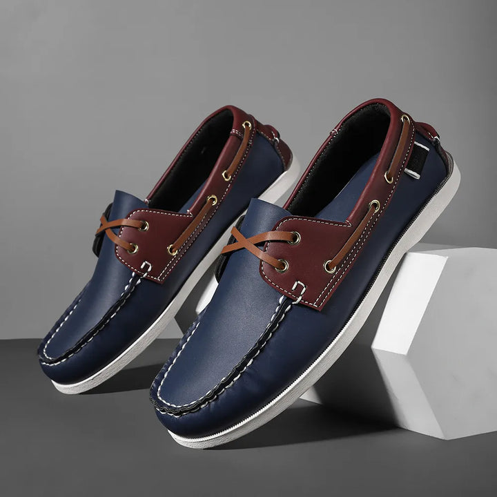 Renford Contrast Stitch Loafers