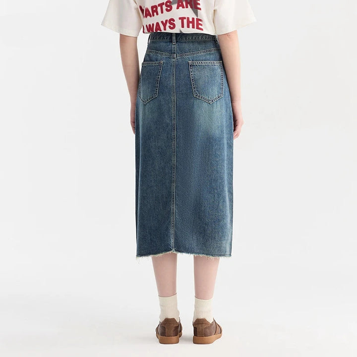Wild Dove Cotton Denim Skirt