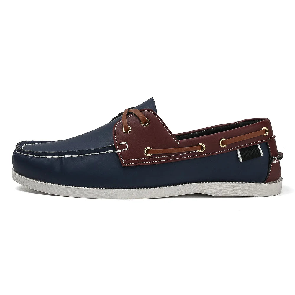Renford Contrast Stitch Loafers