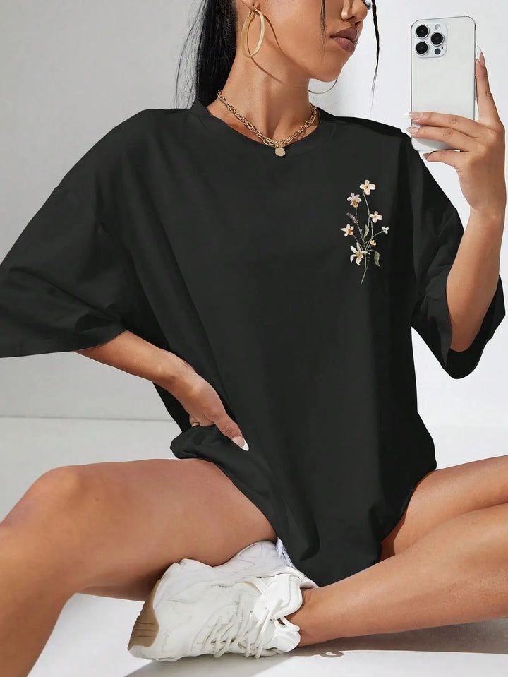 Bloomveil Floral Cotton Tee