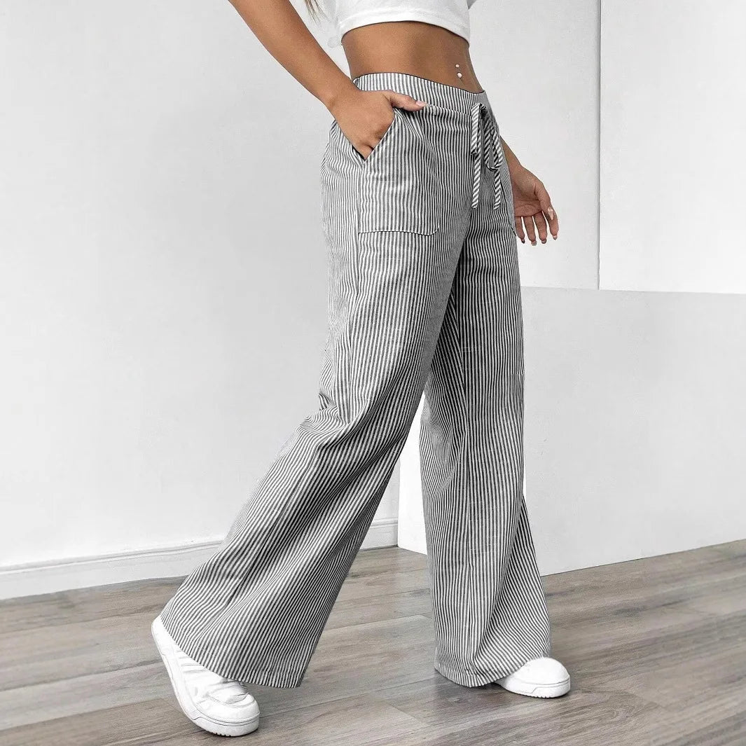 Haze Mode Striped Trousers