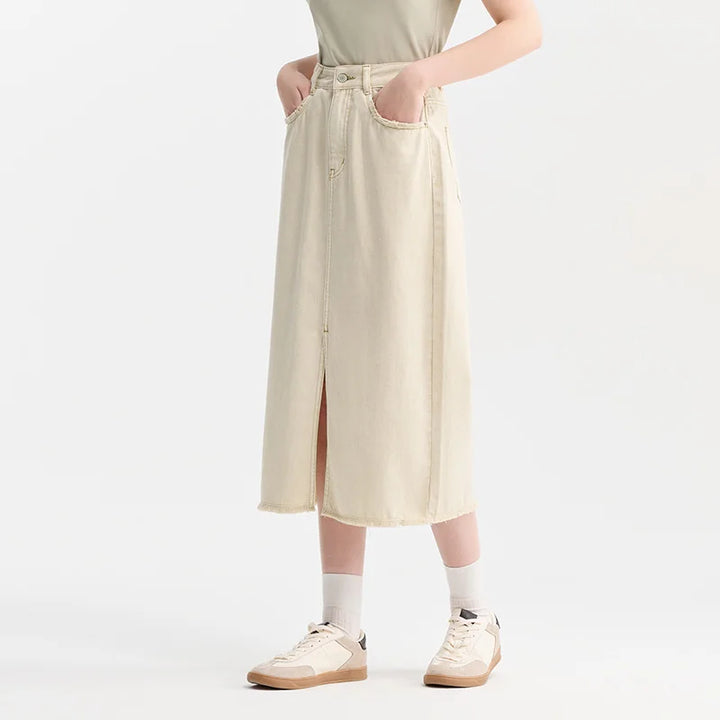 Wild Dove Cotton Denim Skirt