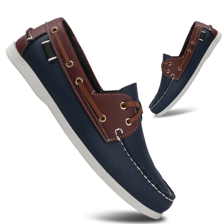 Renford Contrast Stitch Loafers