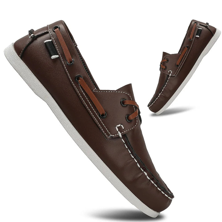 Renford Contrast Stitch Loafers